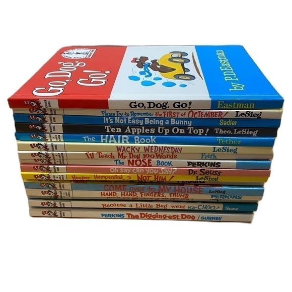 Bright & Early Beginning Beginners Reader Book Lot Bundle Dr. Seuss Ear Book - Picture 1 of 4